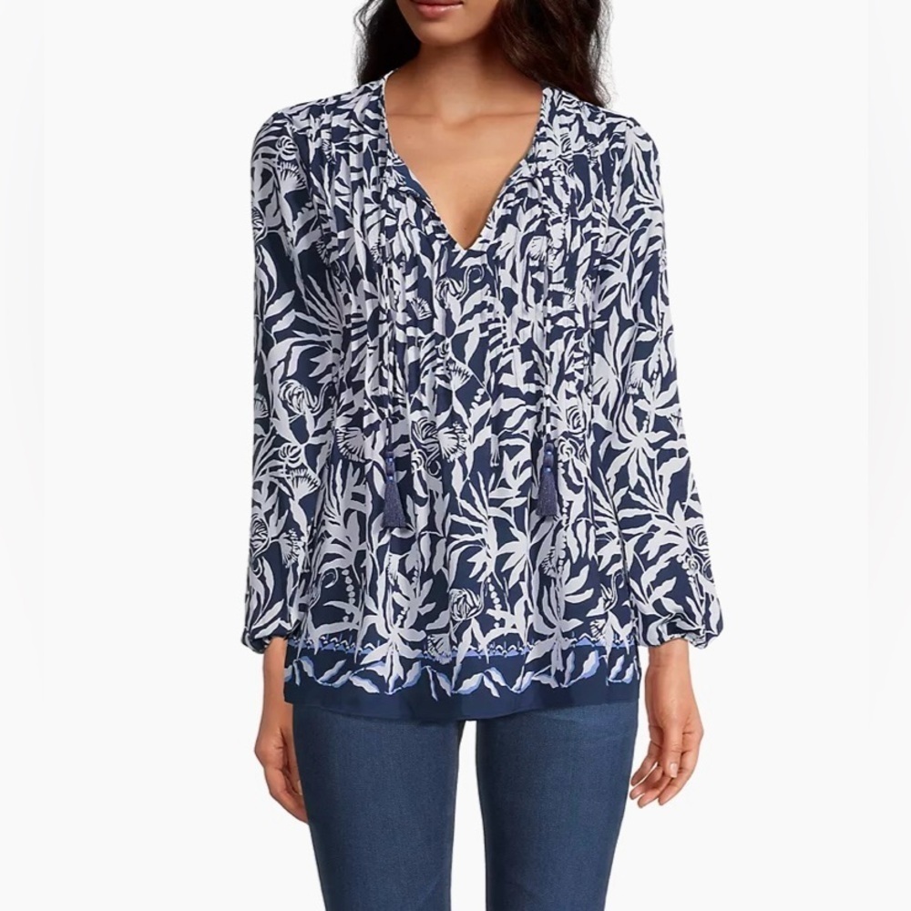 LILLY PULITZER Marilena Floral Tassel size XS